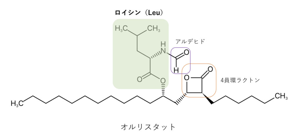 オルリスタットの構造式